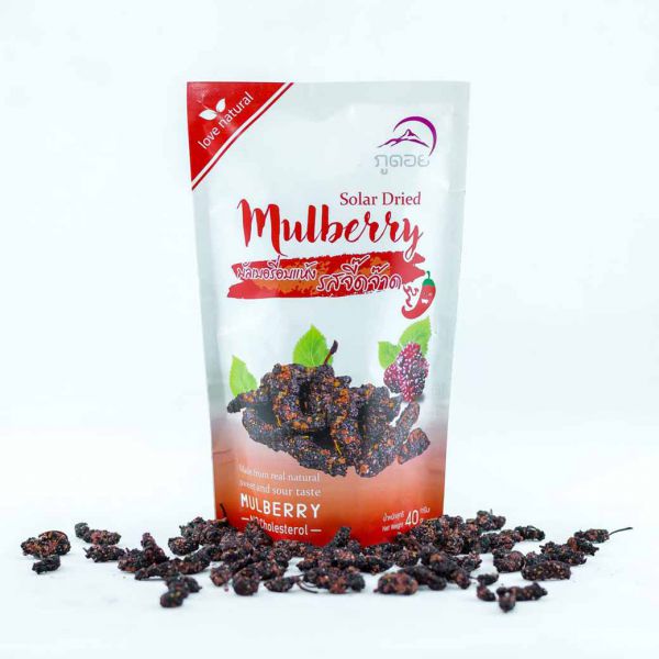 มัลเบอรี่อบแห้ง รสจี๊ดจ๊าด