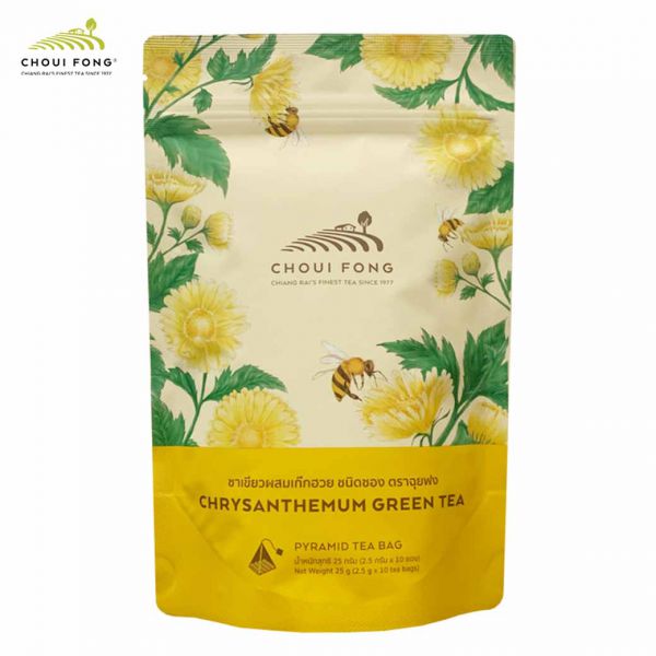 ชาเขียวผสมเก๊กฮวย (ชนิดซอง)