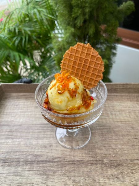 ไอศกรีมรสมะม่วงแรด (Mint’Cha Ice cream)