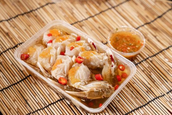 ปูไข่ดองน้ำปลากวน(ดองนัว)