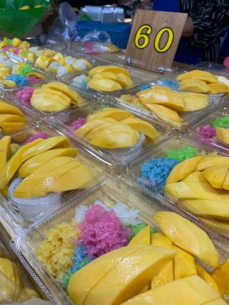 ข้าวเหนียวมะม่วง (ข้าวเหนียวหลายใจ เนินพลับหวาน)